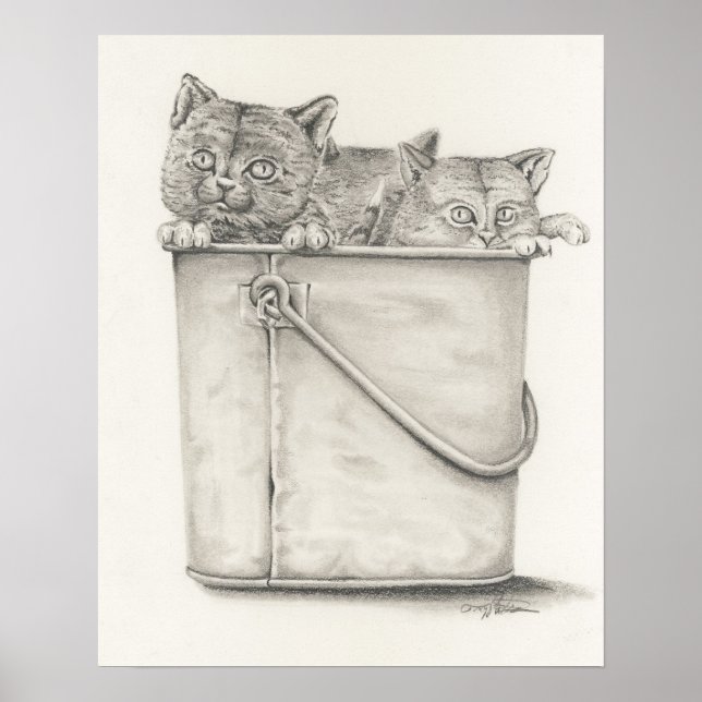 Kätzchen Poster (Vorne)