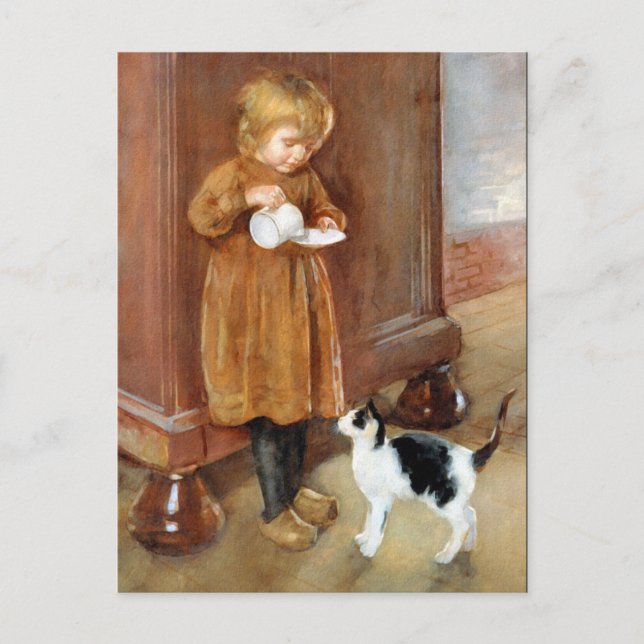 Kätzchen Postkarte (Vorderseite)