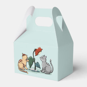 Kätzchen Sommer Freude Blumen Spiel Geschenkschachtel
