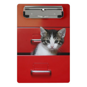 Kätzchen-Spähen Mini Klemmbrett