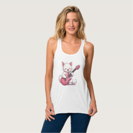 Kätzchen spielt Gitarre Tank Top