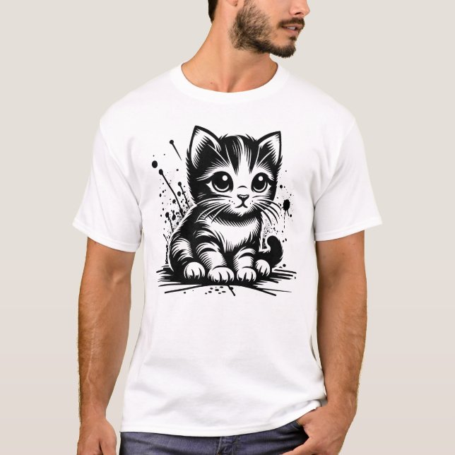 Kätzchen T-Shirt (Vorderseite)