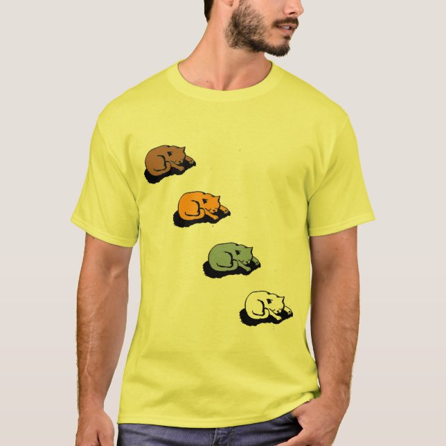 Kätzchen-Träume T-Shirt (Vorderseite)