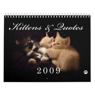 Kätzchen-u. der Zitat-2009 Kalender