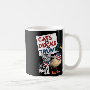 Kätzchen und Enten für Trump Katzen und Enten für Kaffeetasse