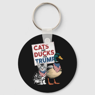 Kätzchen und Enten für Trump-Katzen und -Enten für Schlüsselanhänger