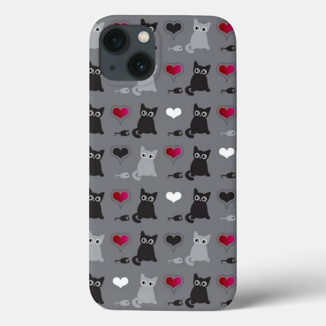 Kätzchen und Mäuse Case-Mate iPhone Hülle (Rückseite)