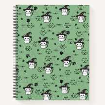 Kätzchen und Paw Prints in dunkelmeergrüner Farbe