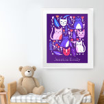 Kätzchen und Tulips Niedliche Katzen KUSTOM BABYNA Poster<br><div class="desc">Ich hoffe, Ihnen gefällt diese lustige Kunst! Fügen Sie einen Namen oder Ihren eigenen Text hinzu, um ihn anzupassen, indem Sie oben auf "personalisieren" klicken. Sie können auch Text, Schriftart, Farben und Hintergrundfarbe ändern. Ideal, um ein Kinderzimmer, ein Kinderzimmer oder ein Babyduschgeschenk zu dekorieren. Wählen Sie die Druckgröße aus dem...</div>