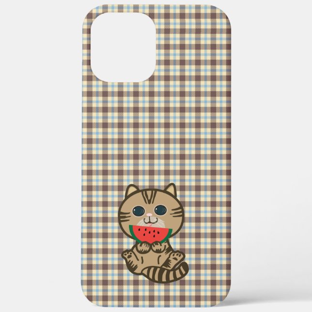 Kätzchen und Wassermelone Case-Mate iPhone Hülle (Rückseite)