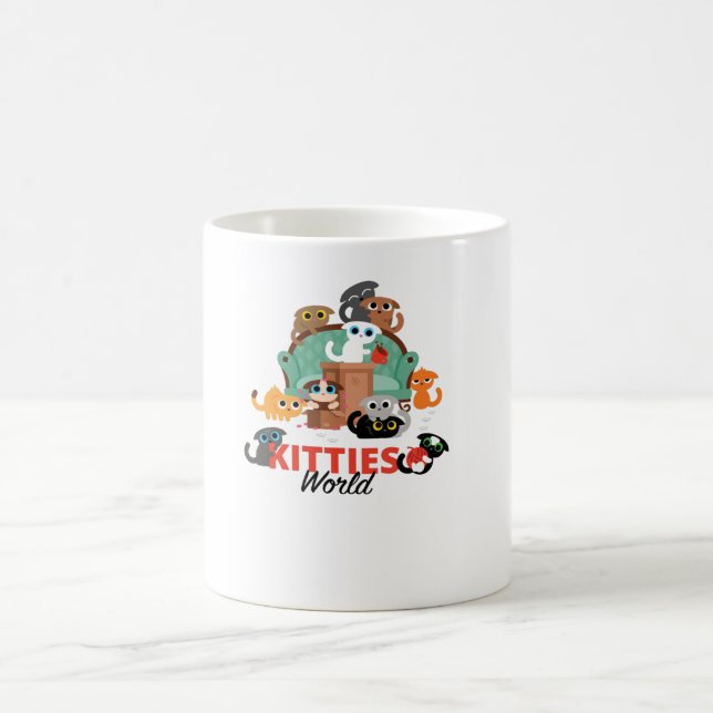 Kätzchen World Kaffeetasse (Mittel)