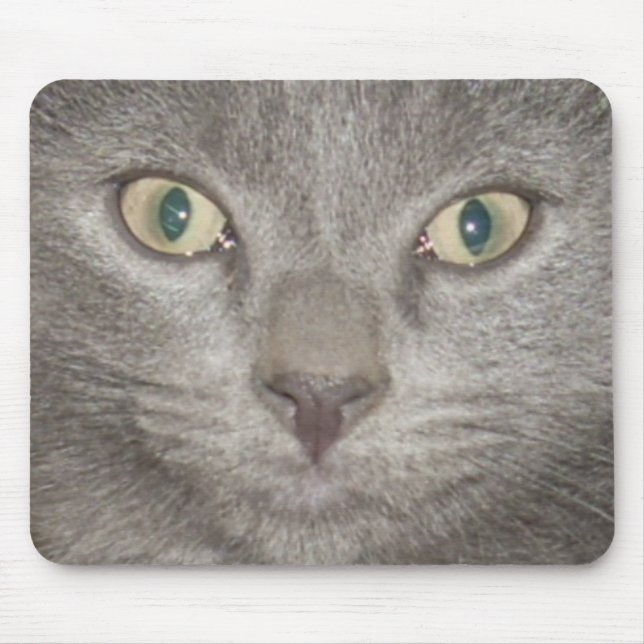 Kätzchengesicht2 mousepad-grau mousepad (Vorne)