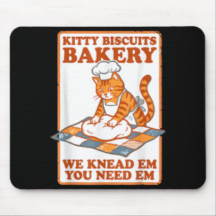 Kätzchenkekse Bäckerei lustige Katze knetet Teig M Mousepad