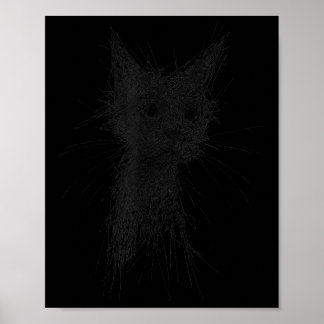 Kätzchenliebhaber Abstrakte Kritzelkunst Süße Katz Poster