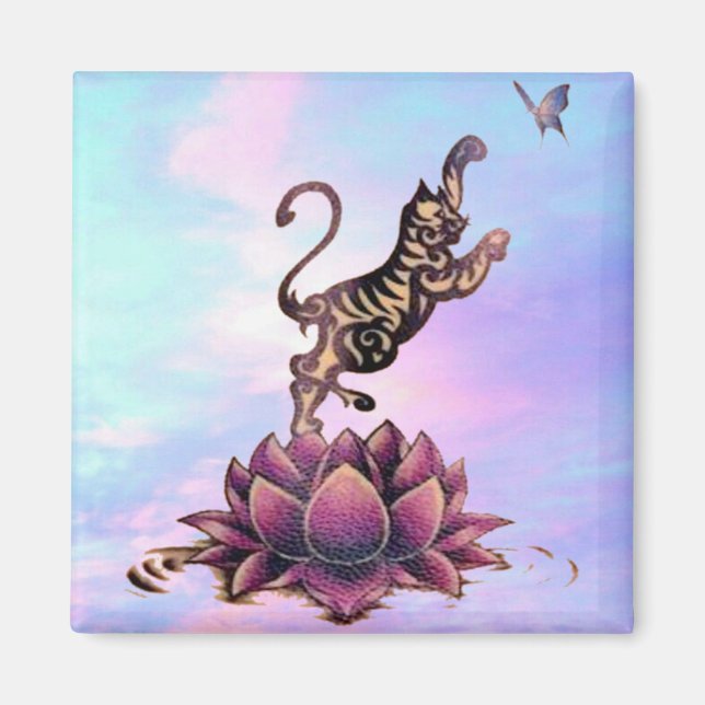 Kätzchenlotus Magnet (Vorne)