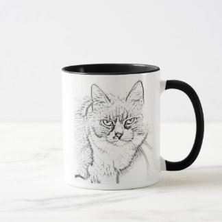 Katze 13 Sketch, Ringer-Tasse Tasse