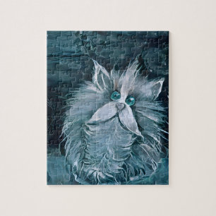 Katze 1 - Das Jigsaw Puzzle anstarren