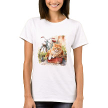 Katze 1 im Herbst T - Shirt