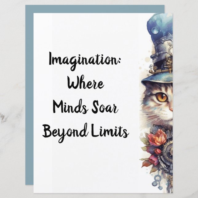 Katze 2 Kätzchen mit Rose und Oberhut Wasserfarbe (Vorne/Hinten)