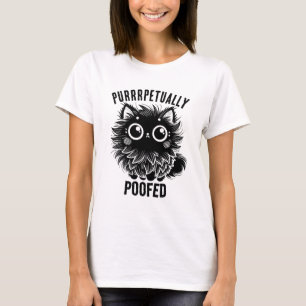 Katze 2 T - Shirt, ferngepuffert T-Shirt