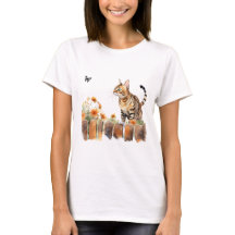Katze 3 im Herbst T - Shirt