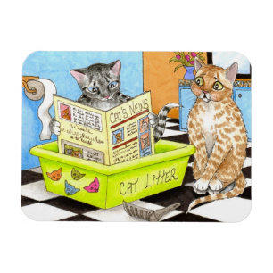 Katze 464 lustiger Flexi Magnet
