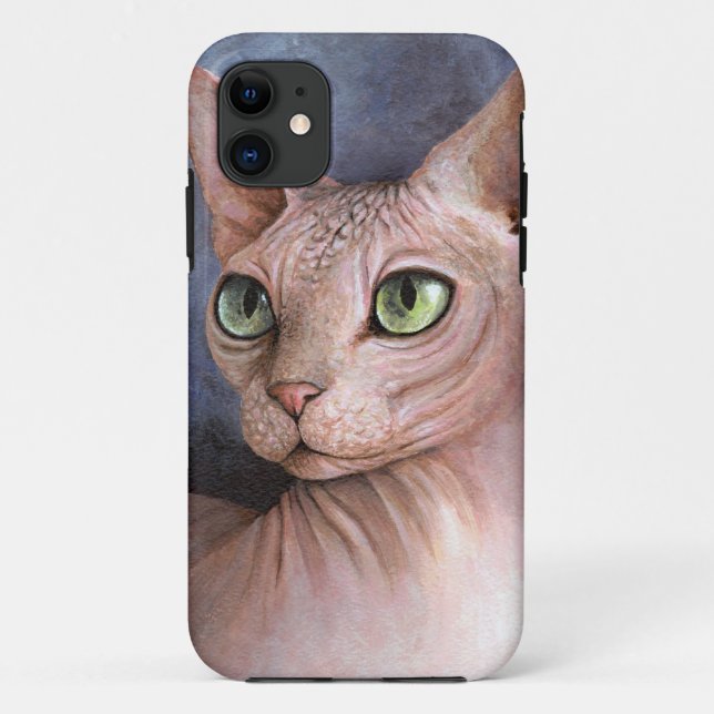 Katze 578 Sphynx Case-Mate iPhone Hülle (Rückseite)