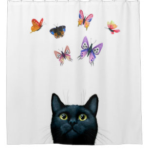 Katze 606 duschvorhang