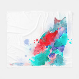 Katze 609 fleecedecke