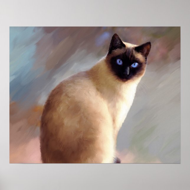 Katze 613 Siamese Poster (Vorne)