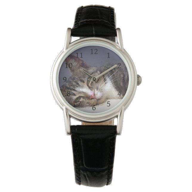 Katze 651 armbanduhr (Vorderseite)