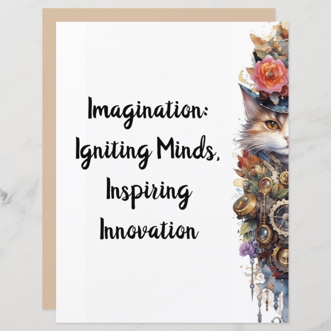 Katze 6 Kätzchen und obere Hut Wasserfarbe (Vorne/Hinten)