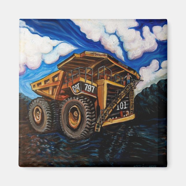 Katze 797 Suncor Oilsands Magnet (Vorne)
