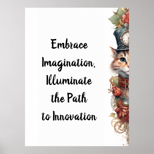 Katze 7 Weihnachtskitt Poster (Vorne)