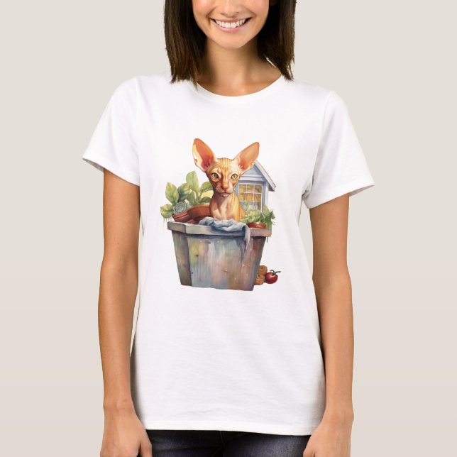 Katze 8 im Herbst T - Shirt (Vorderseite)