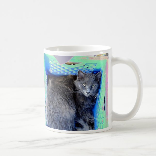Katze 9, mein Versteck, Tasse (Rechts)