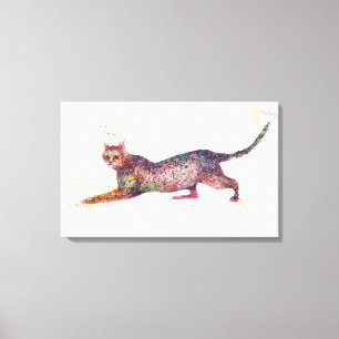 Katze abstrakt leinwanddruck