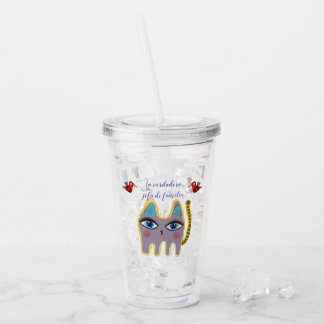 Katze Acryltrinkbecher