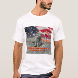 Katze adoptiert Veteranen als lebenslangen Freund T-Shirt