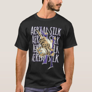Katze Aerial Seide Tänzerin Aerialistin Luft-Yoga  T-Shirt