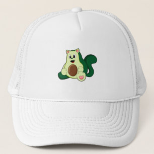 Katze als Avocado Truckerkappe
