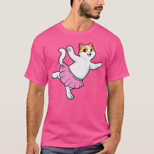 Katze als Ballerina im Ballett T-Shirt