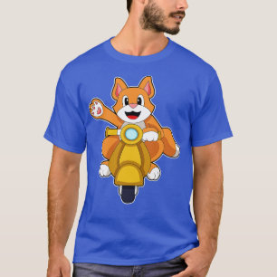 Katze als Biker mit Scooter 1 T-Shirt