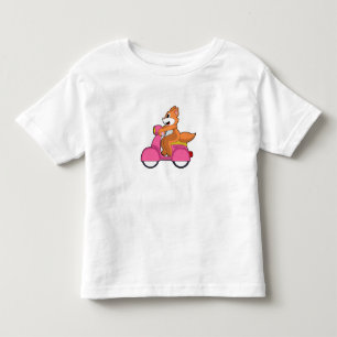 Katze als Biker mit Scooter.PNG Kleinkind T-shirt