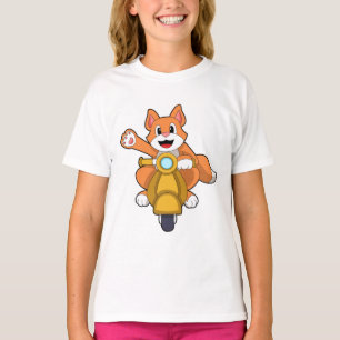Katze als Biker mit Scooter.PNG T-Shirt