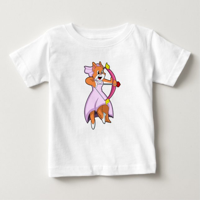 Katze als Braut mit Hochzeitskleid.PNG Baby T-shirt (Vorderseite)