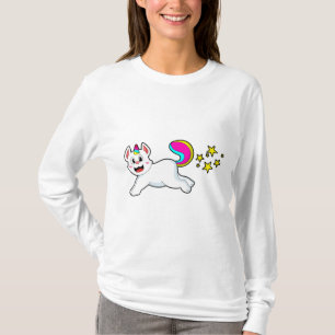 Katze als Einhorn T-Shirt