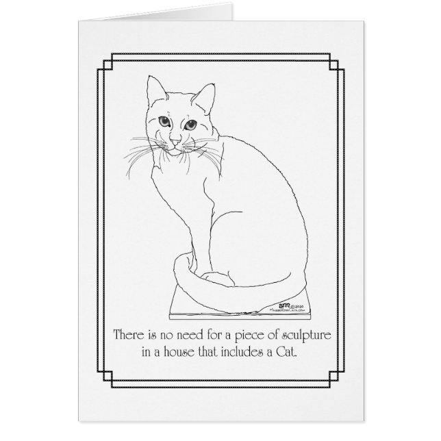 Katze als Kunstwerk (Vorne)