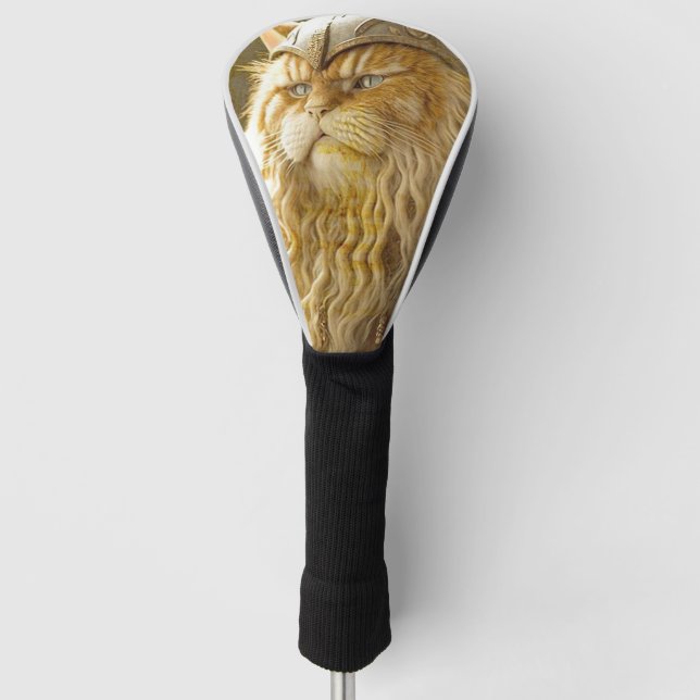 Katze Altes Wiking. Golf Headcover (Vorderseite)