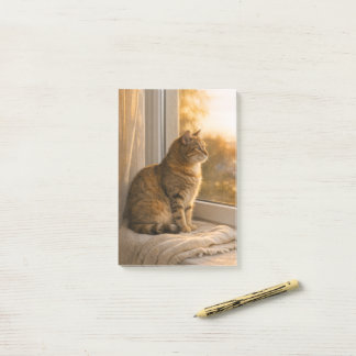 Katze am Fenster Veterinär 4" × 6" Post‑It® Notize Post-it Klebezettel